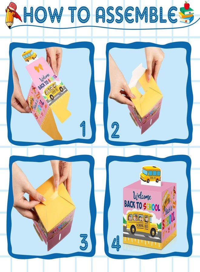 PerKoop 24 Pieces Back to School Candy Boxes First Day of School Party Favor Gift Boxes for Classroom New Semester Favors Kids Birthday Party Supplies - Image 3